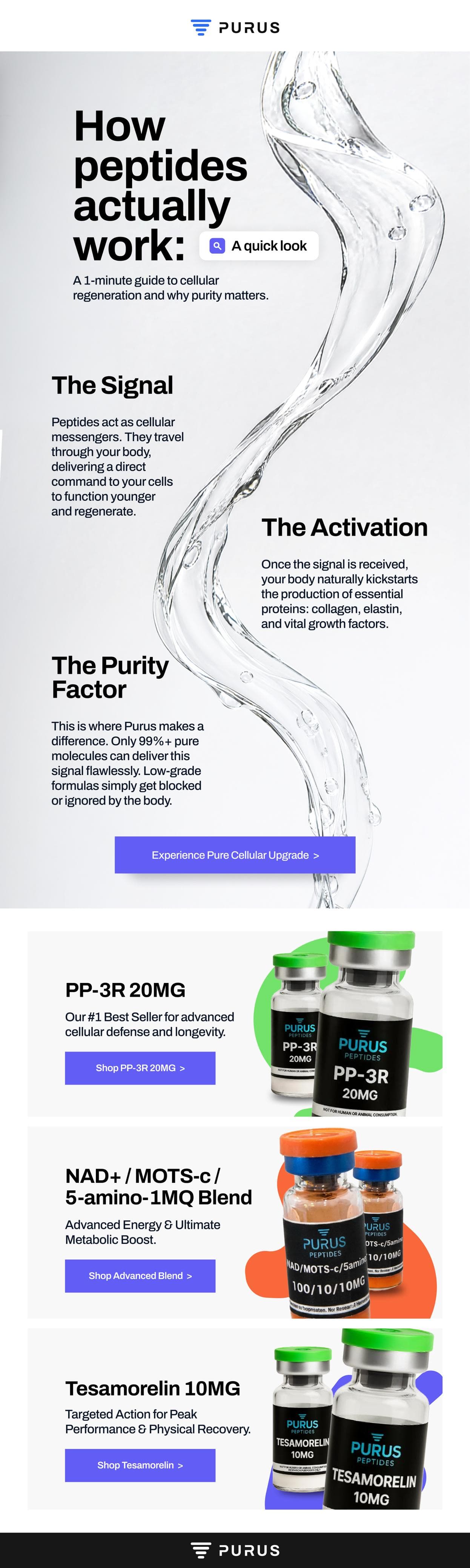 Peptide brand — How peptides actually work