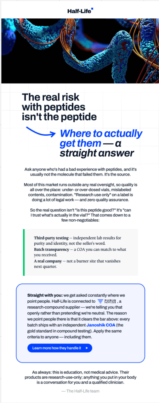 Email creative