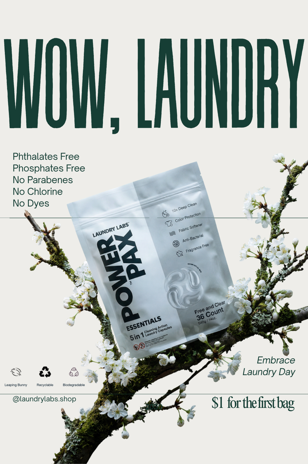 Laundry Labs — 5-in-1 feature breakdown