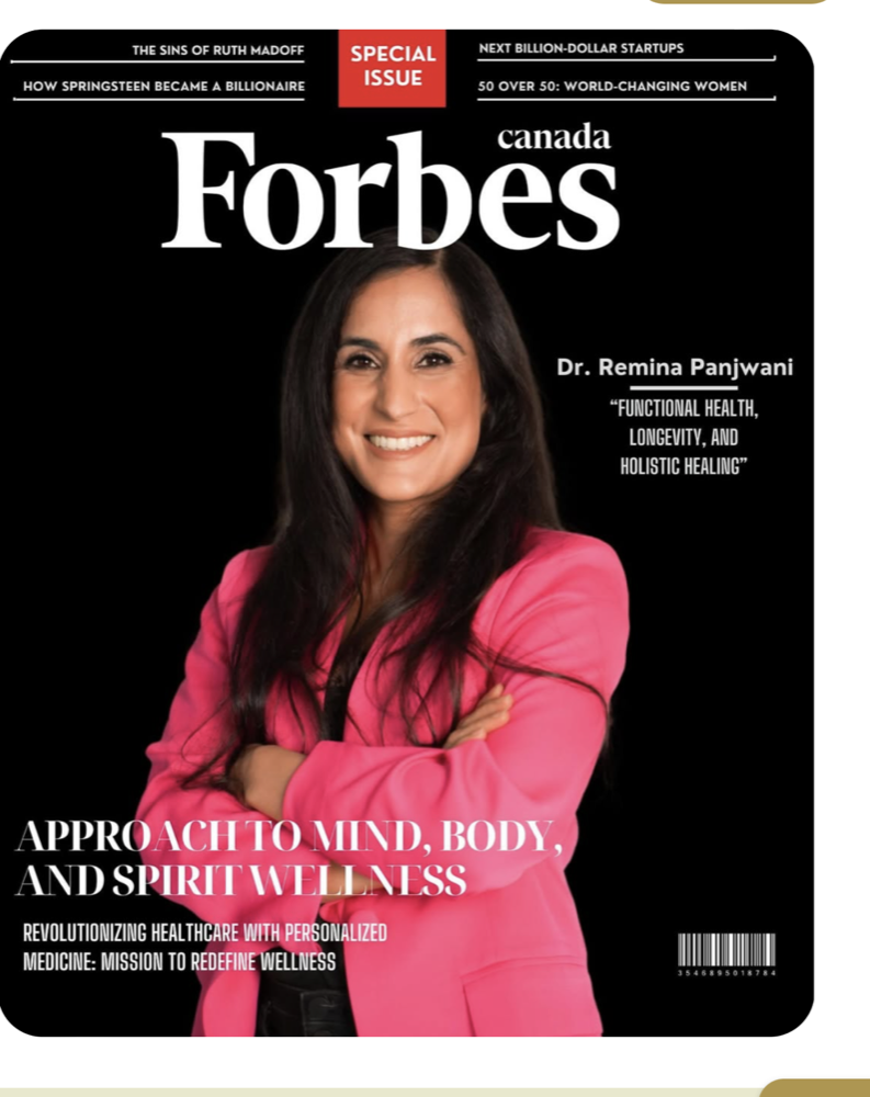 Dr. Remina Panjwani on the cover of Forbes Canada