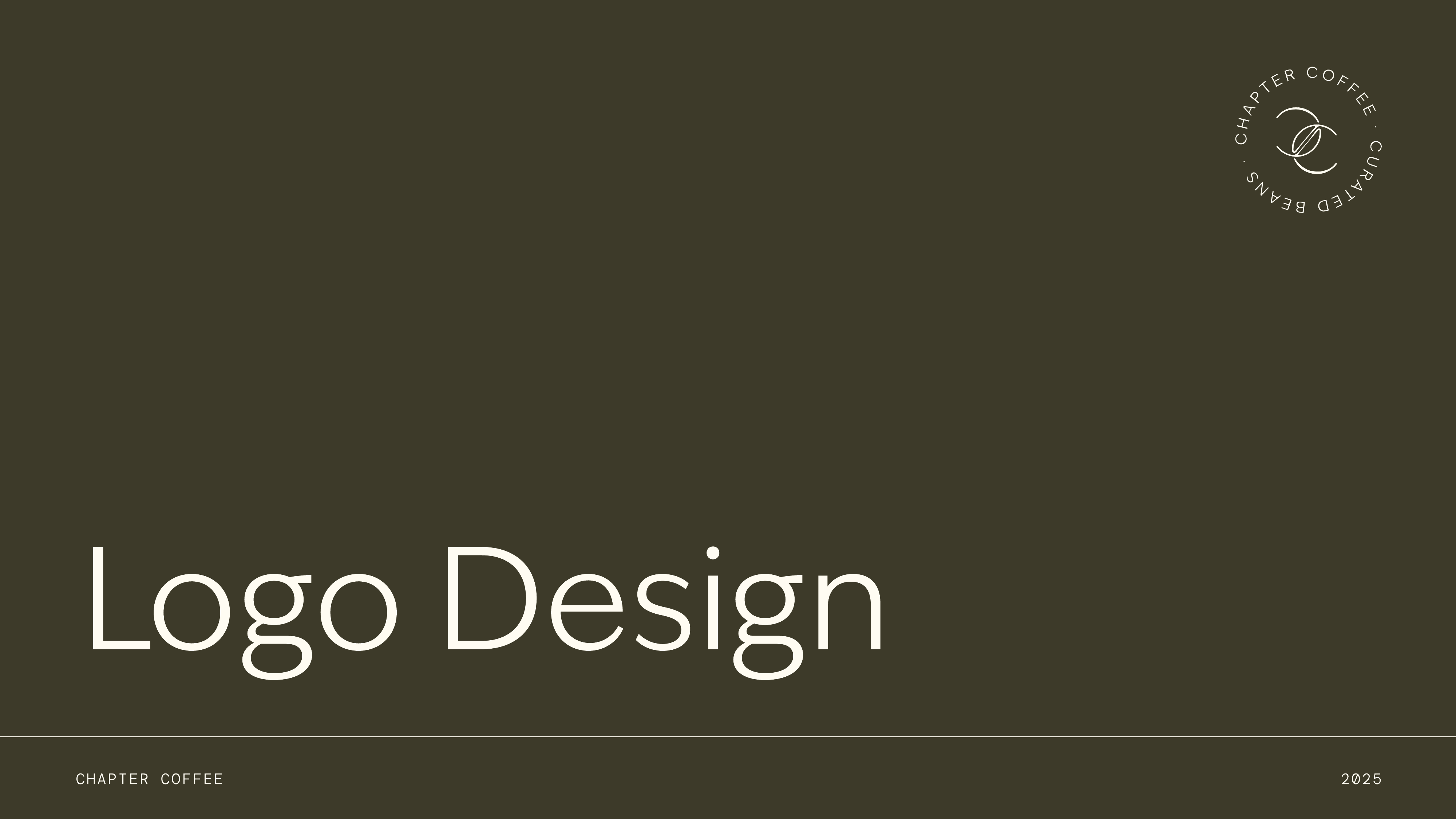 Chapter Coffee — Logo Design